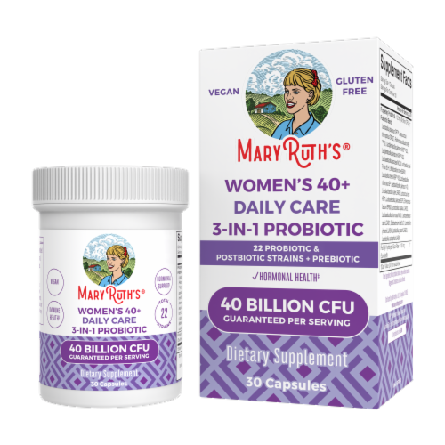 MaryRuth Organics Daily Care 40+ Women’s 3-in-1 Capsules, 40 B CFU, 30 ct