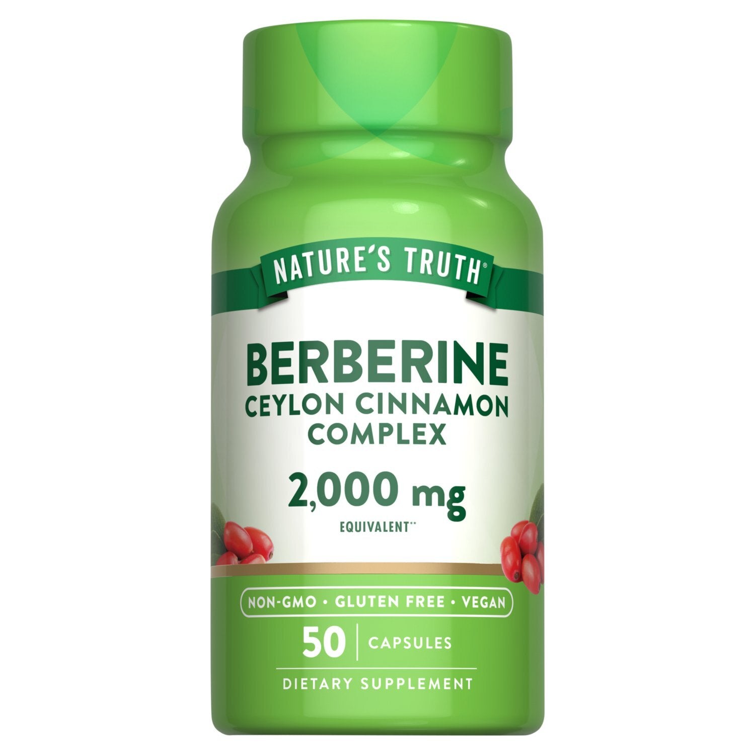 Nature's Truth Berberine Complex w/Cinnamon Capsules, 50 CT