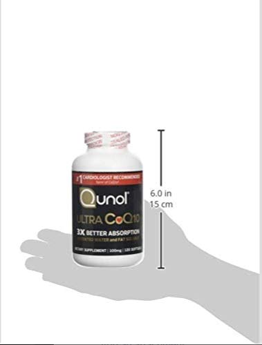 Qunol Ultra CoQ10 100mg 3x Better Absorption, 120 Count