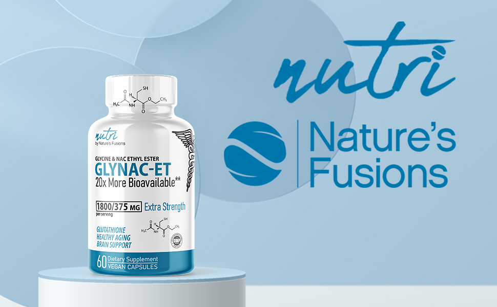 Nutri GlyNACET EXTRA Strength (Glycine W/ NAC Ethyl Ester, Molybdenum & Selenium) 1800/375mg, 60 Capsule