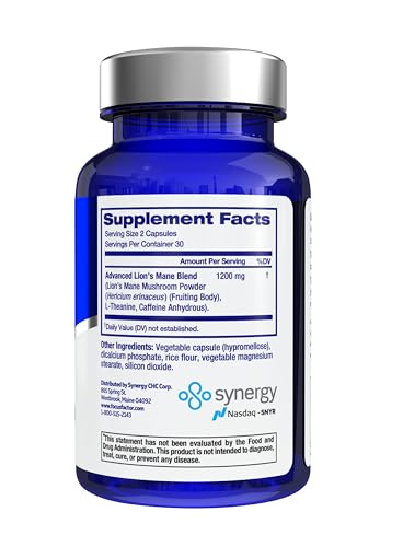 Focus Factor Lions Mane Plus, Advanced Nootropic, 60 ct