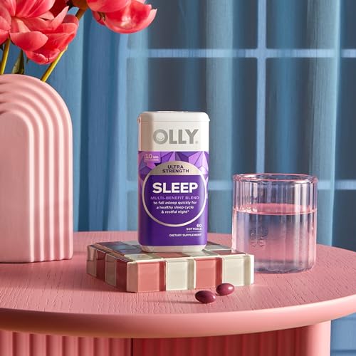 OLLY Ultra Strength Sleep Softgels, 10mg Melatonin,  60 Count