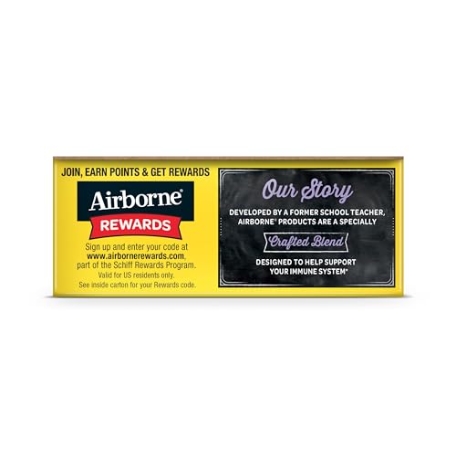 Airborne 1000mg Vitamin C, Effervescent Tablets, 3 Flavors