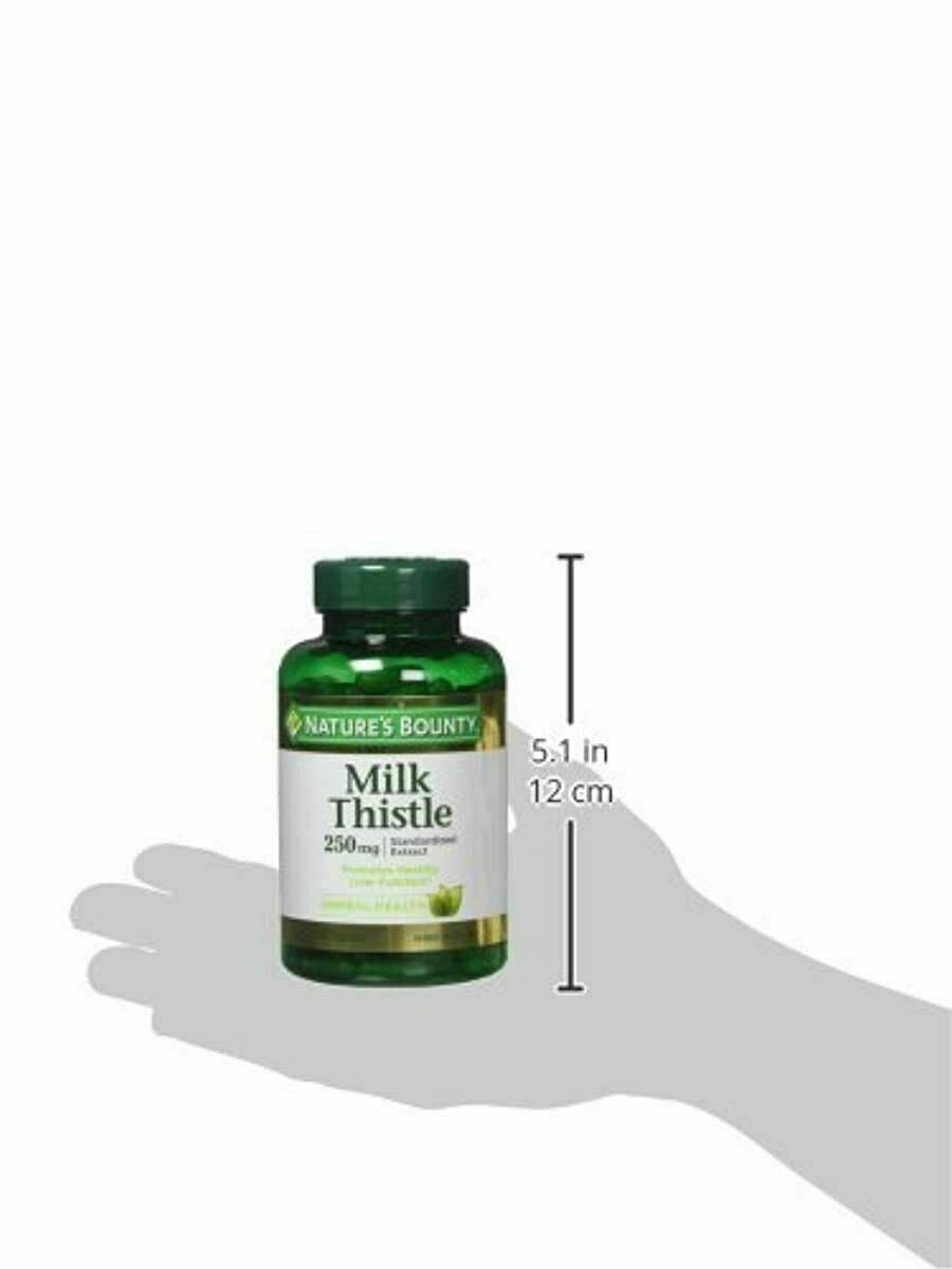 Nature's Bounty Milk Thistle Capsules, 250 mg , 200 Count