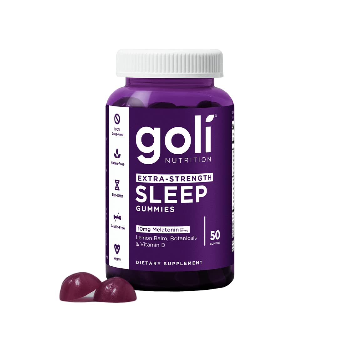 Goli Extra Strength Sleep 10mg Melatonin, 50 gummies