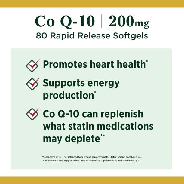 Nature’s Bounty CoQ10 200 mg Softgels