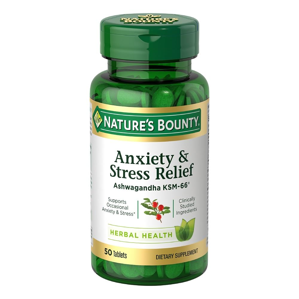 Nature's Bounty Stress Relief Ashwagandha KSM 66