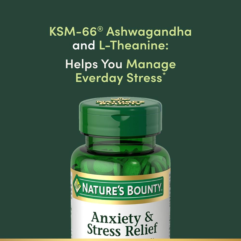 Nature's Bounty Stress Relief Ashwagandha KSM 66