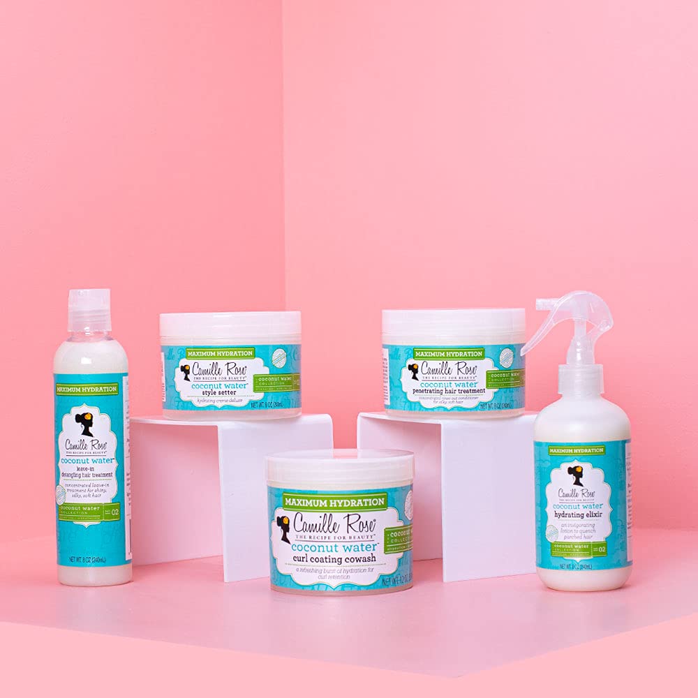 Camille Rose Coconut Water Curl Cleanse, Sulfate Free Hydrating Shampoo, 12 oz