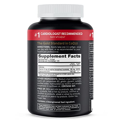 Qunol Ultra CoQ10 100mg 3x Better Absorption, 120 Count