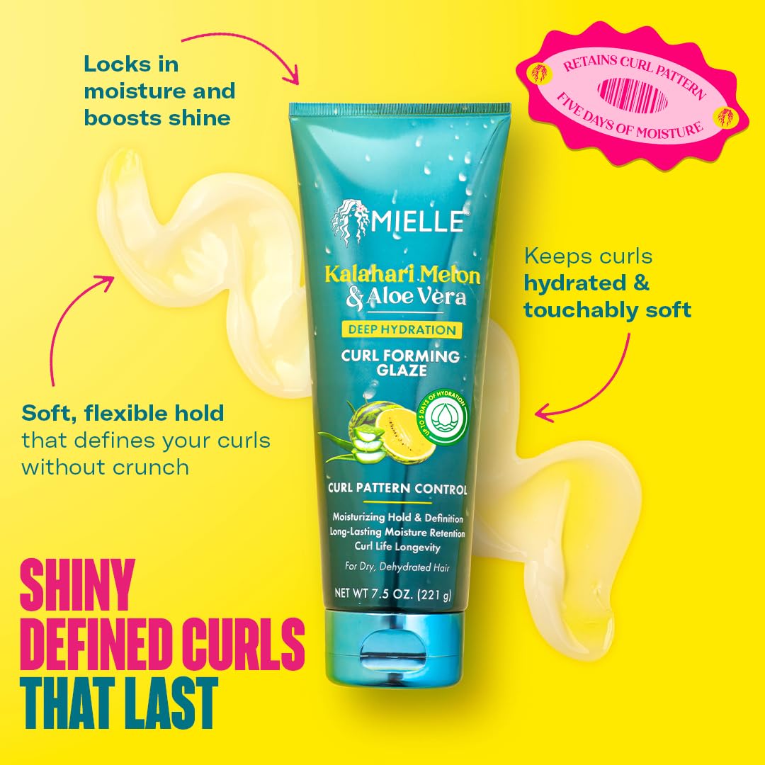 Mielle Kalahari Melon & Aloe Vera Curl Forming Glaze, 7.5oz
