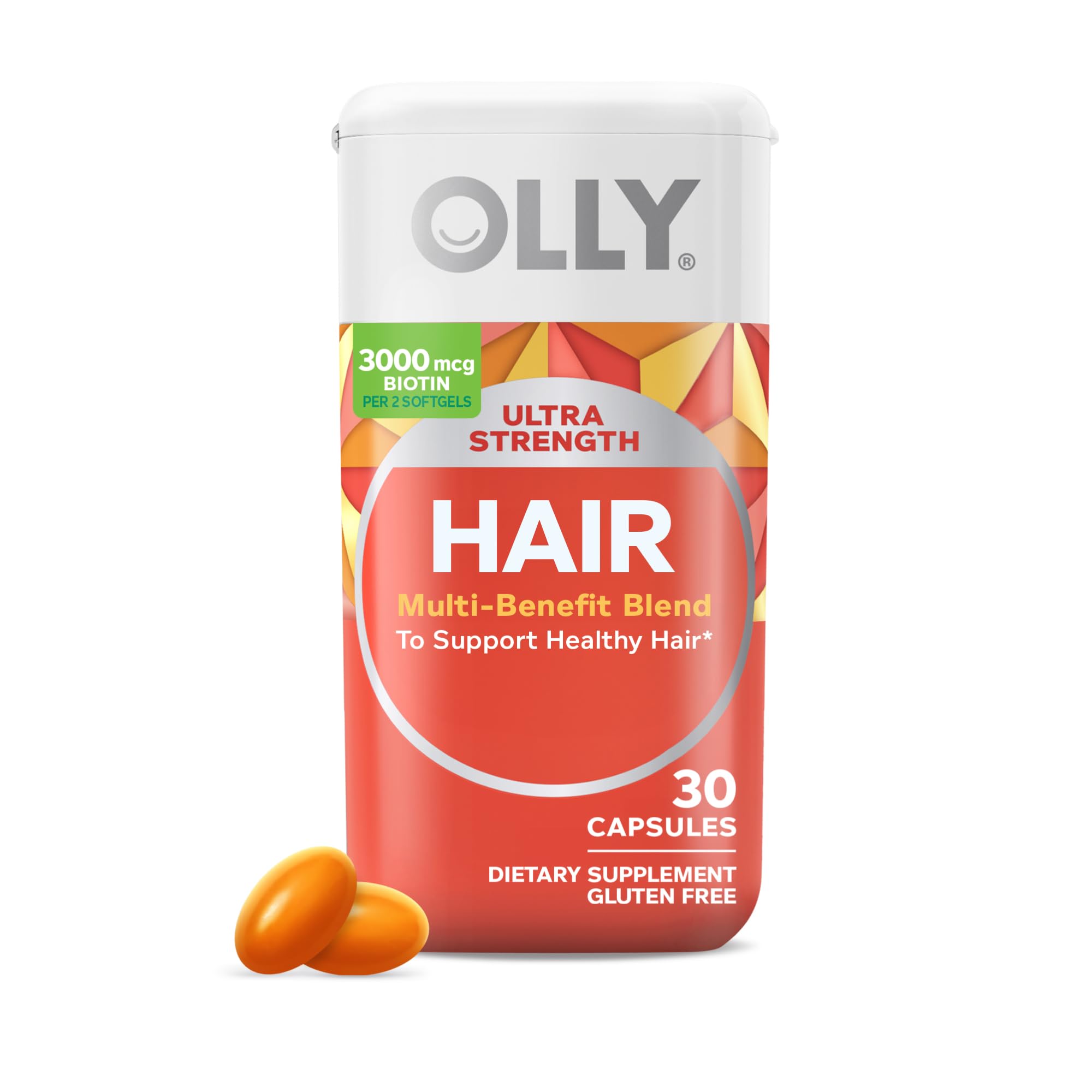 OLLY Ultra Strength Hair, 30 Softgels
