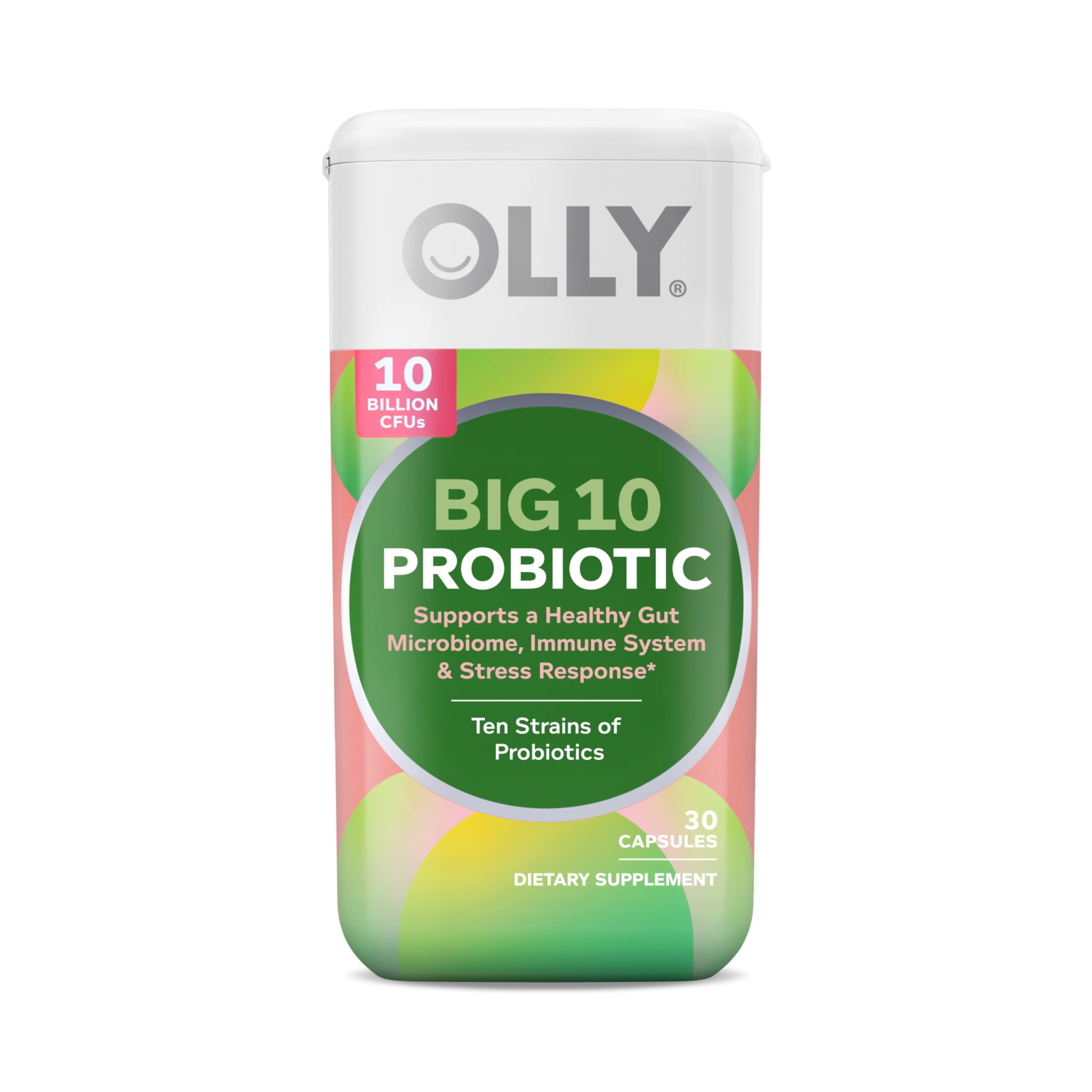 OLLY Big 10 Probiotic, 30 Count