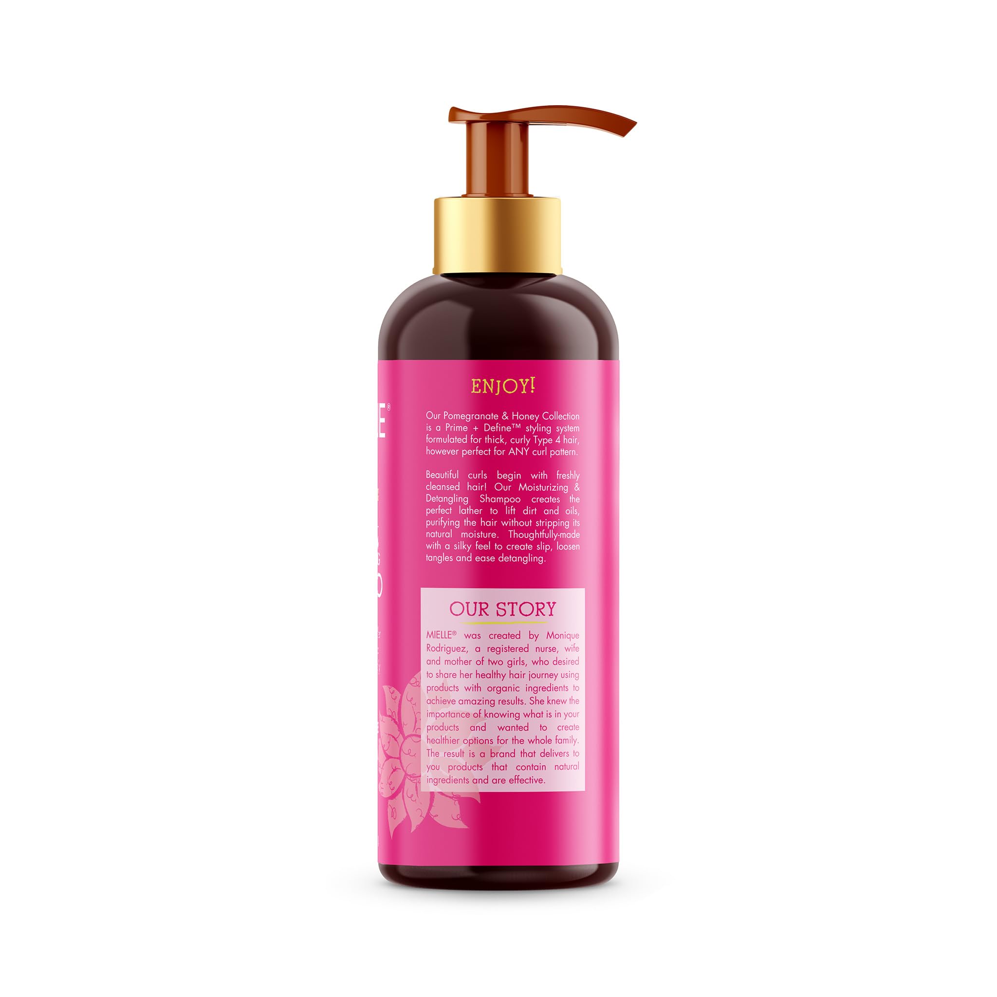 Mielle Organics Pomegranate & Honey Detangling & Moisturizing Shampoo, 12 Fl Oz