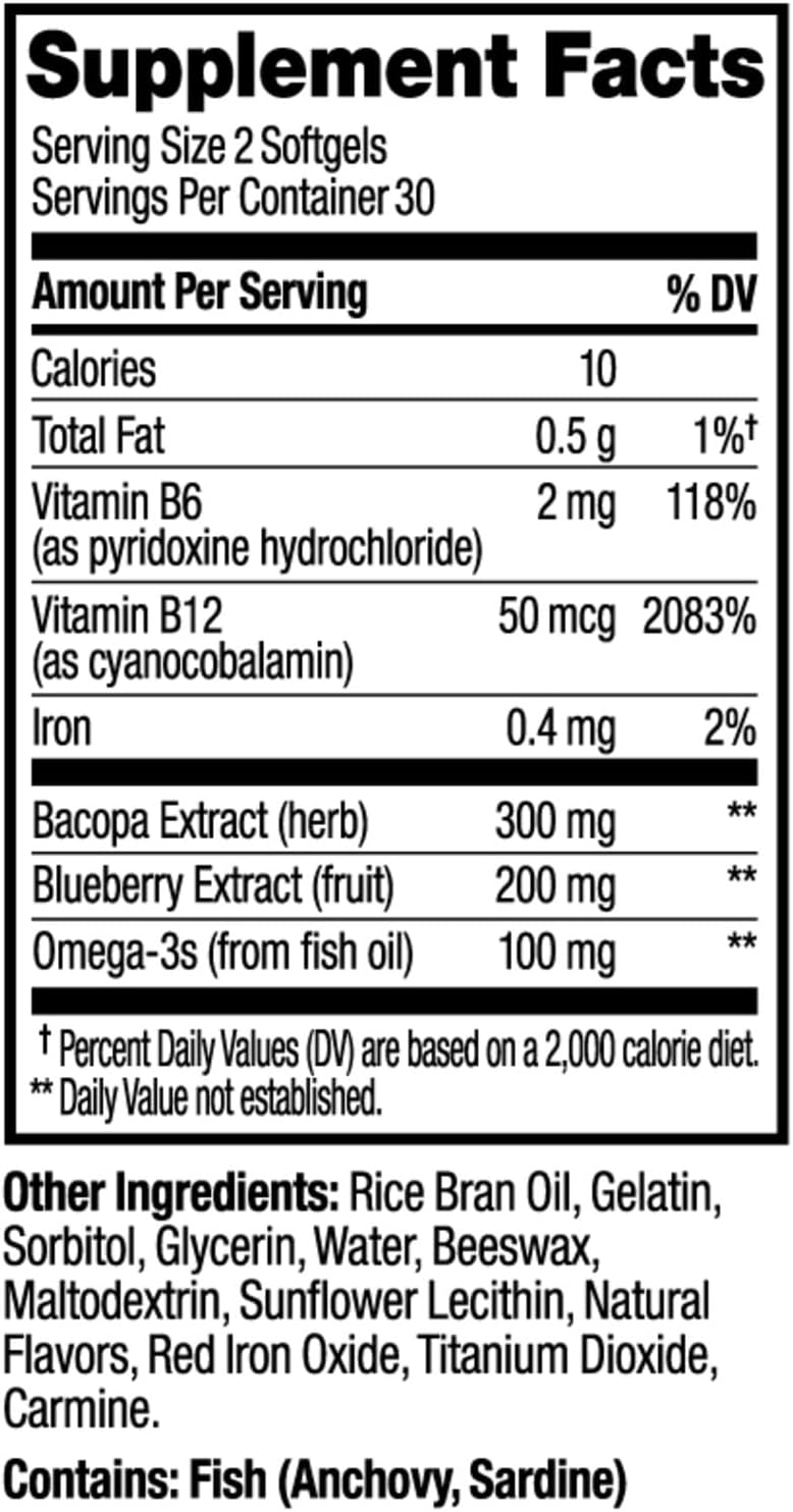 OLLY Ultra Strength Brain, 60 Softgels