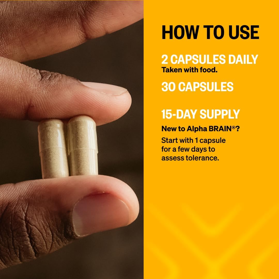 ONNIT Alpha Brain Nootropic Brain Supplement, 30 Count