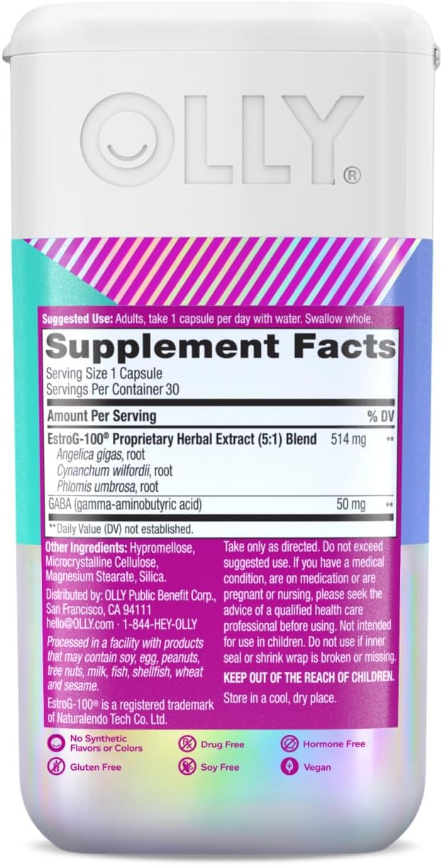 OLLY Mellow Menopause, 30 Count