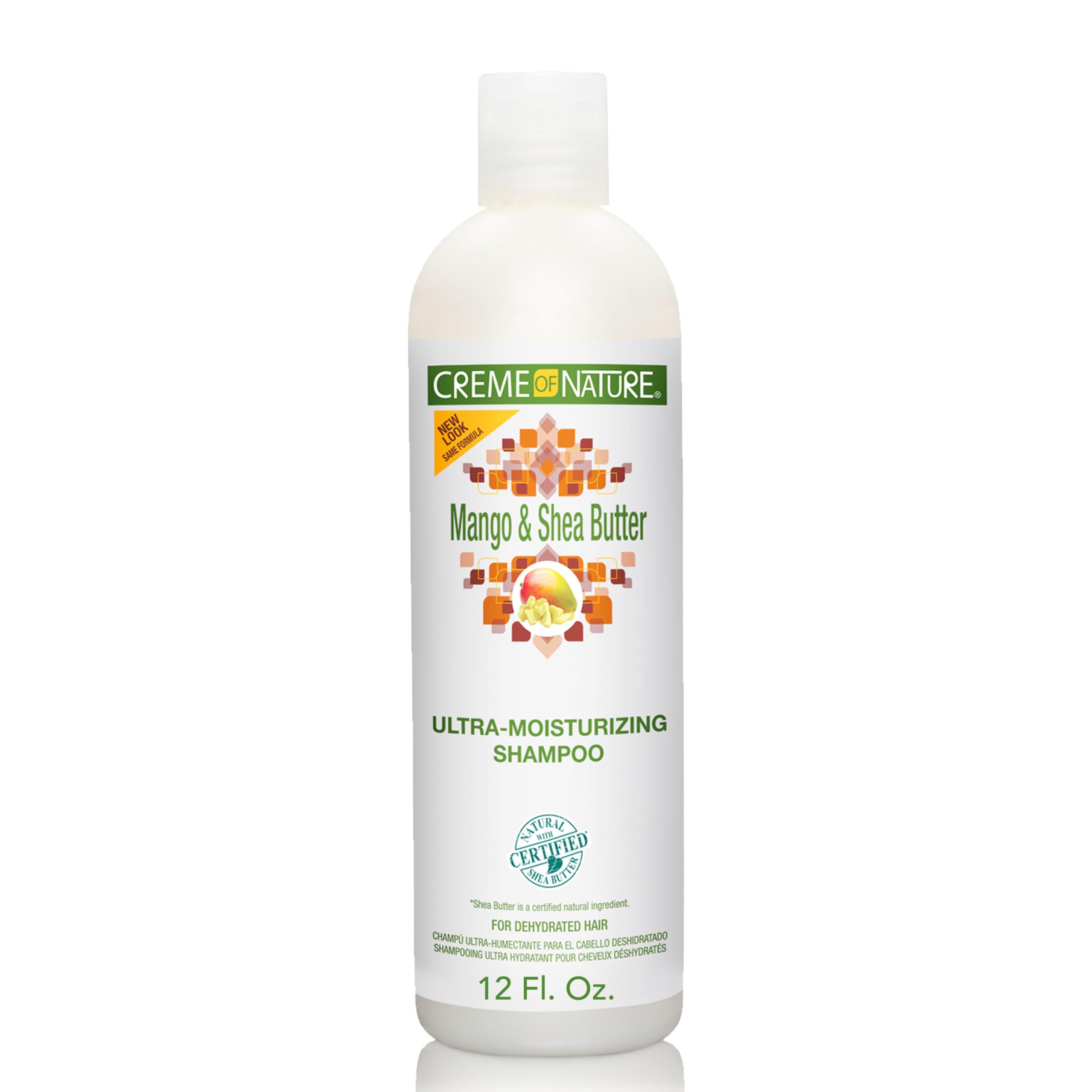 Creme of Nature Ultra Moisturizing Shampoo with Mango & Shea Butter, 12 Fl Oz