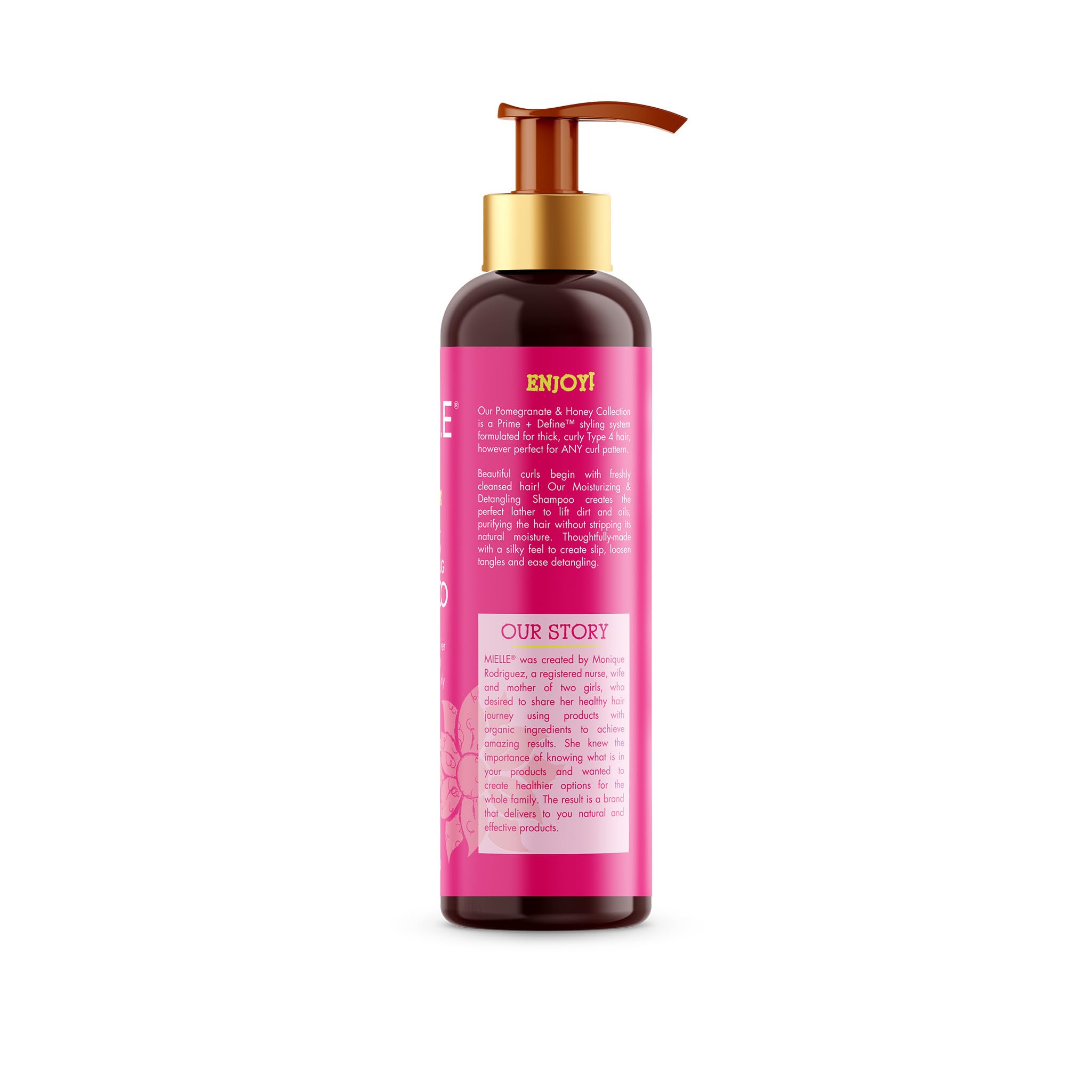 Mielle Organics Pomegranate & Honey Detangling & Moisturizing Shampoo, 12 Fl Oz