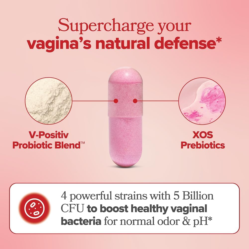 O Positiv URO Vaginal Probiotic, 60 Capsules