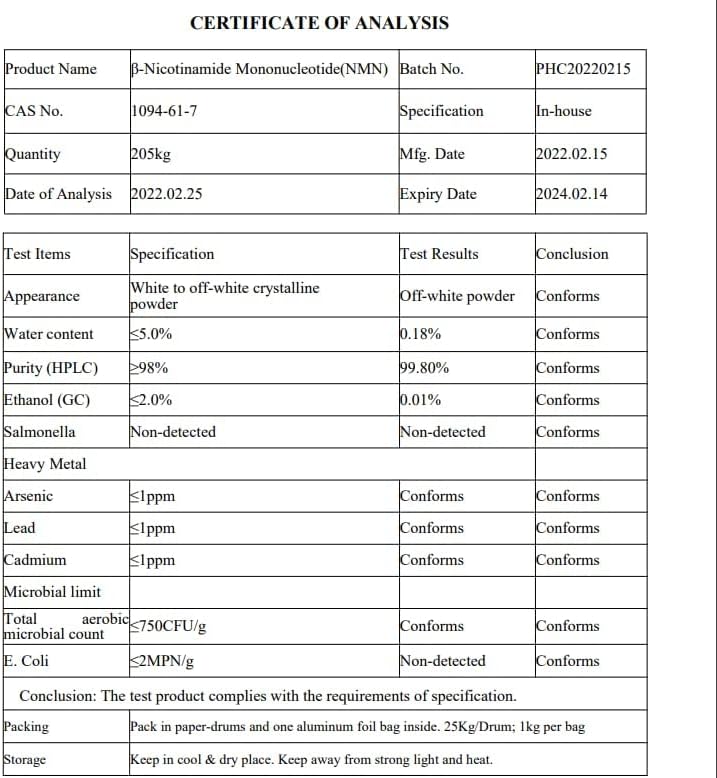 Nutri Ageless NMN Nicotinamide Mononucleotide 300 mg, 60 Capsules