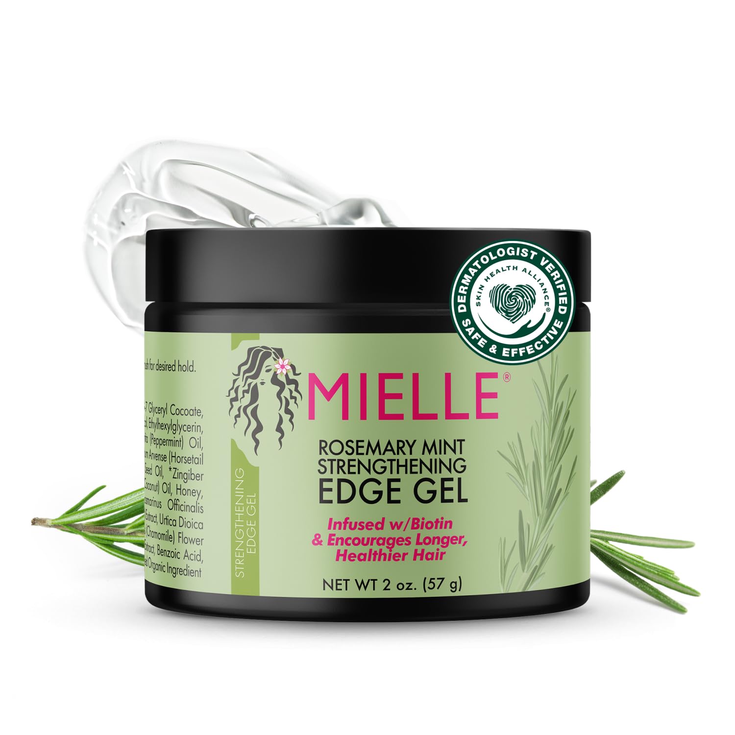 Mielle Organics Rosemary & Mint Edge Control Gel, (2 Fl Oz)