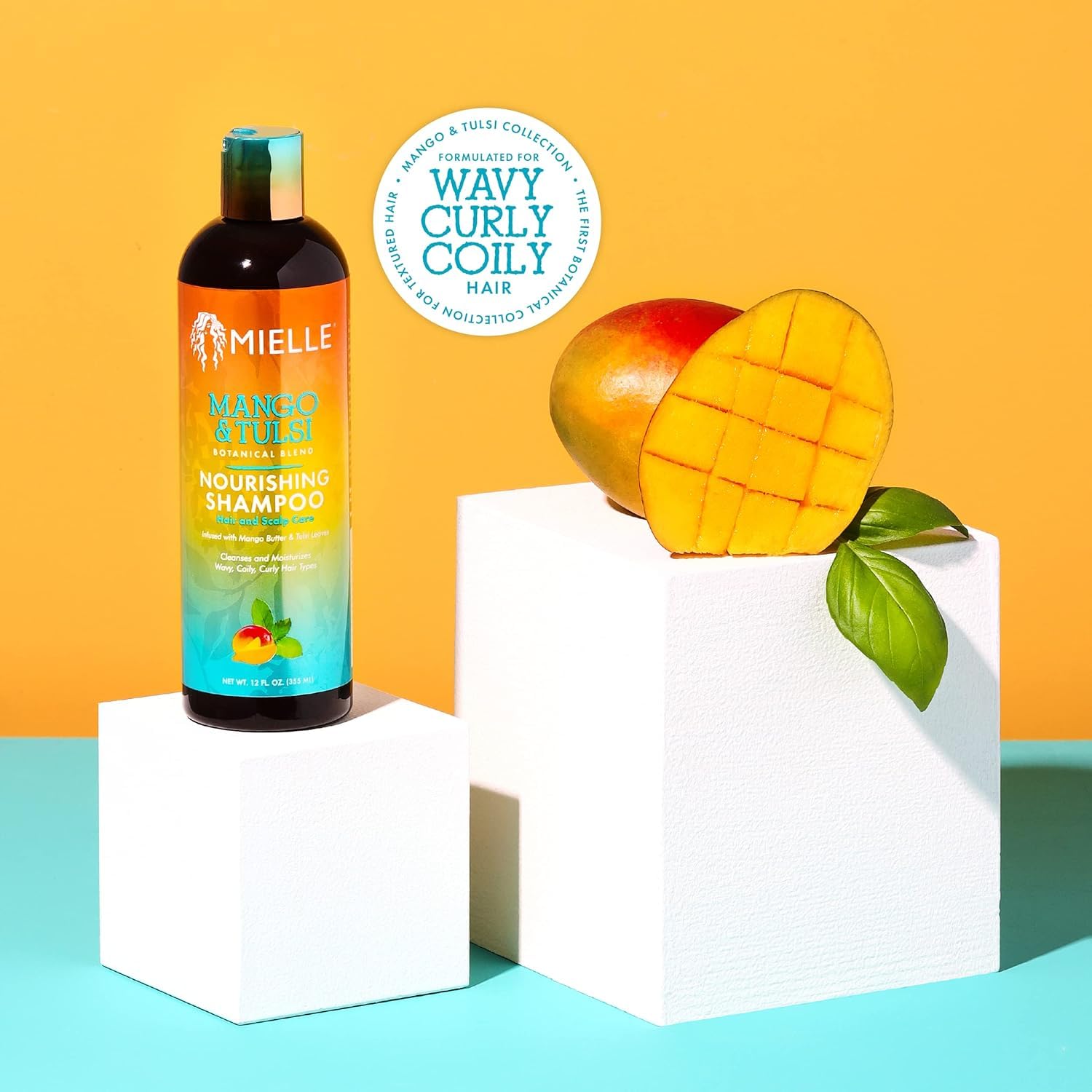 Mielle Organics Mango & Tulsi Nourishing Hair Shampoo, 6 Fl Oz