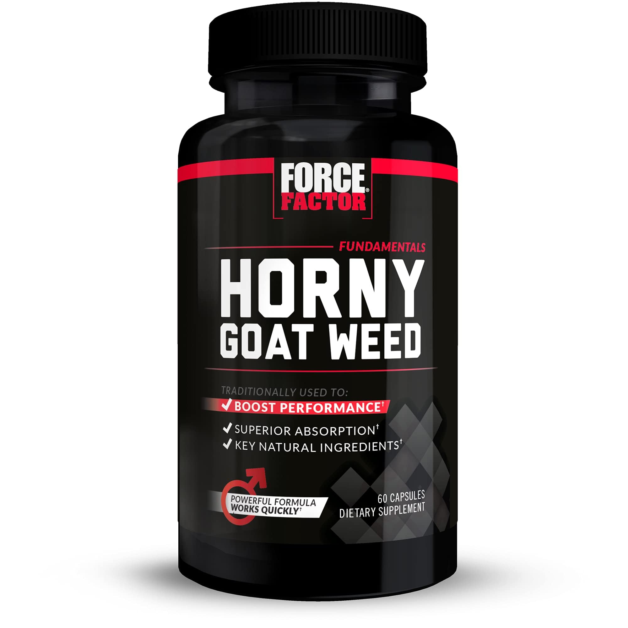 Force Factor Horny Goat Weed 750mg, 60 Capsules