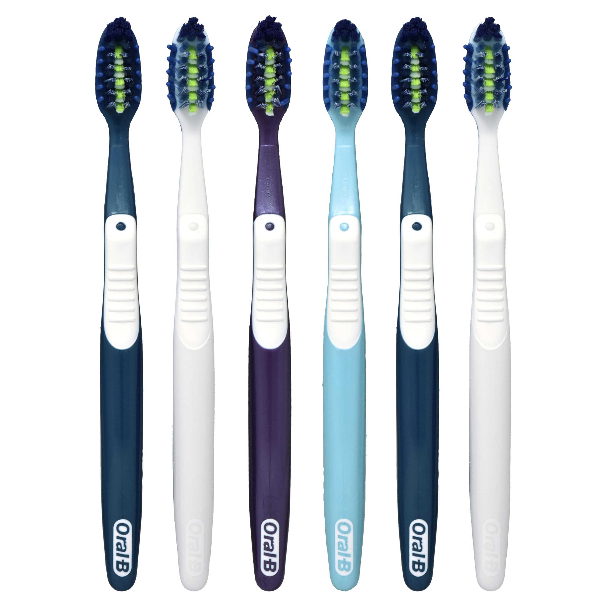 Oral-B Pro Clean Cross Action Toothbrushes, Deep Plaque Removal, 6 Count