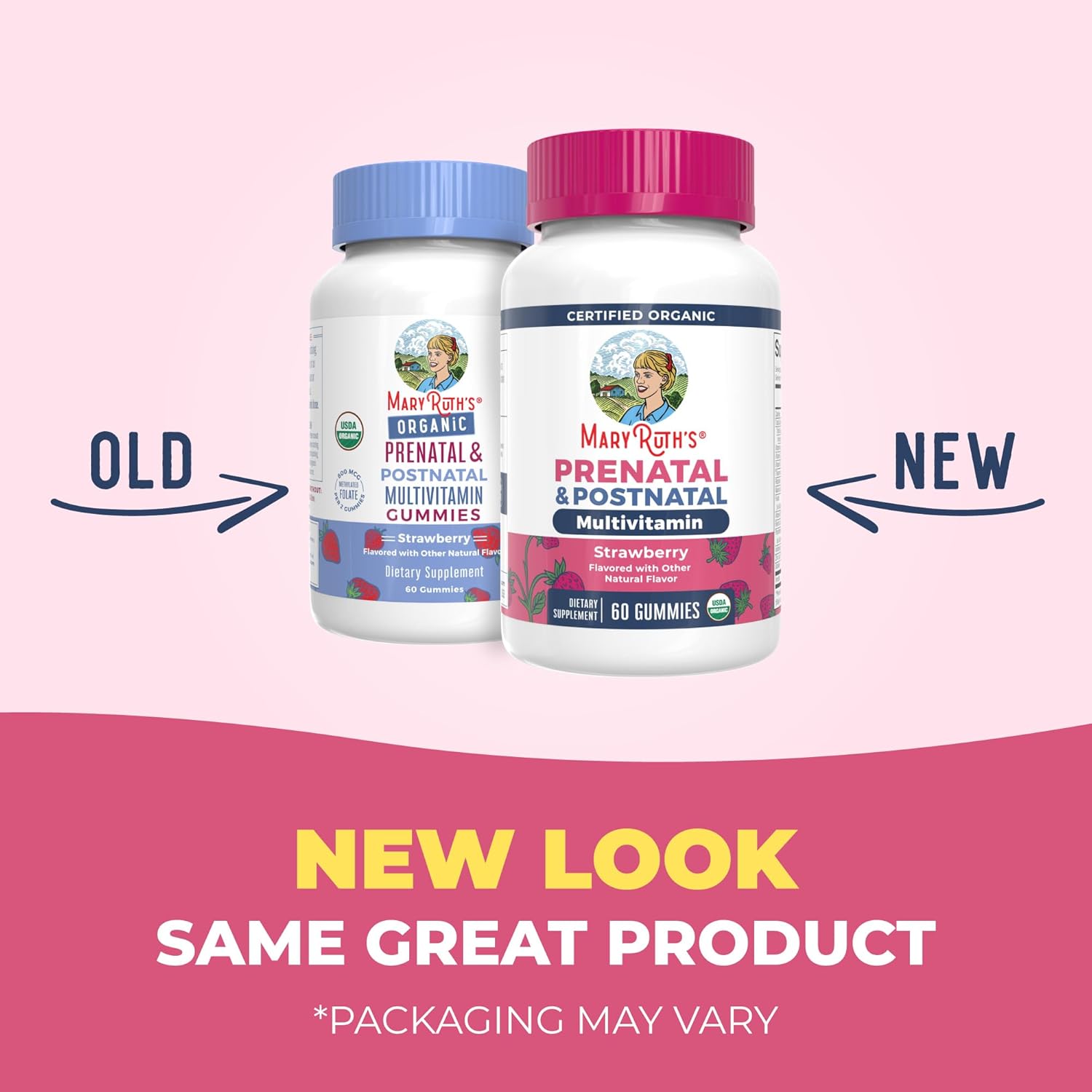 MaryRuth Organics Prenatal & Postnatal Vitamins, 30 Servings