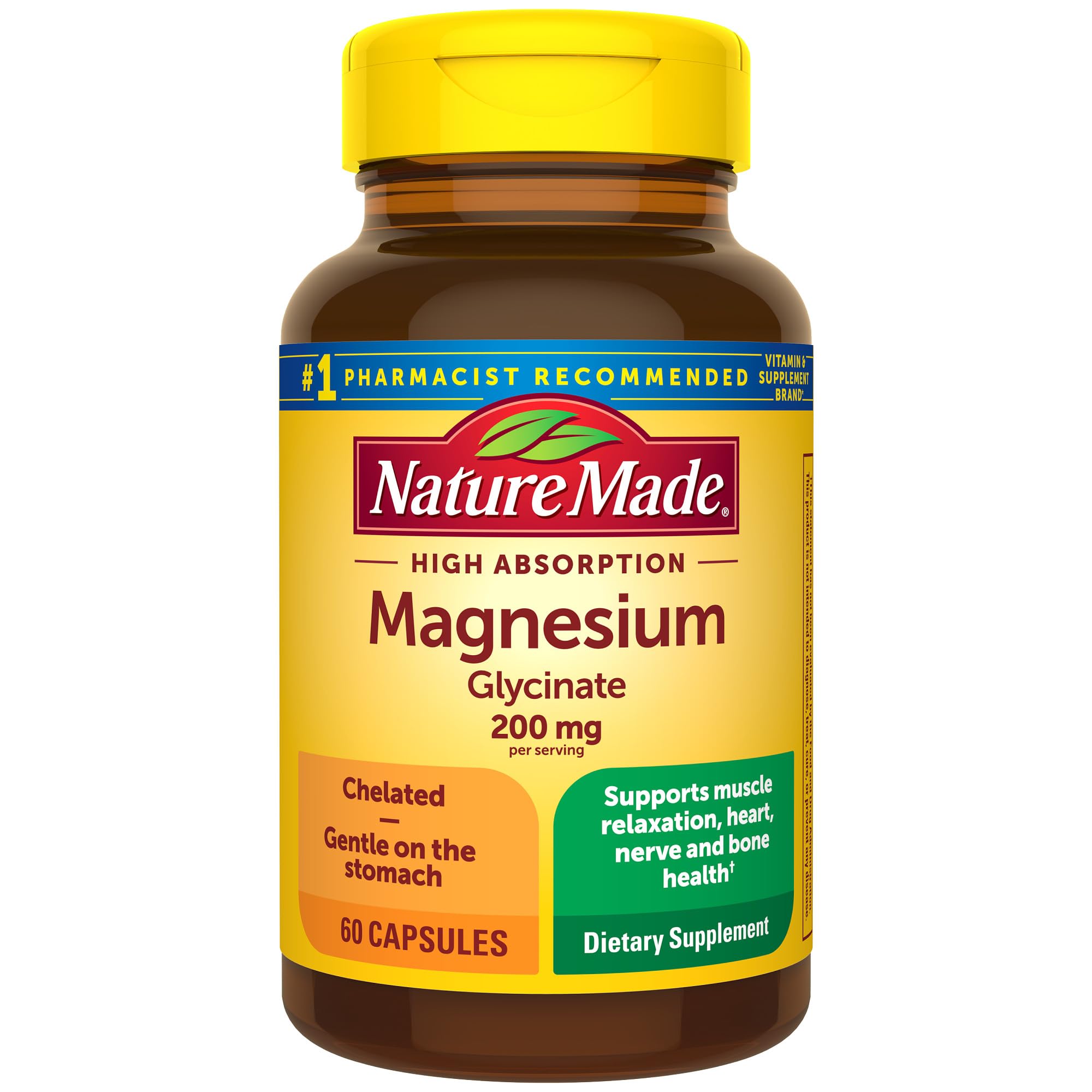 Nature Made Magnesium Glycinate 200 mg, 30 Day Supply