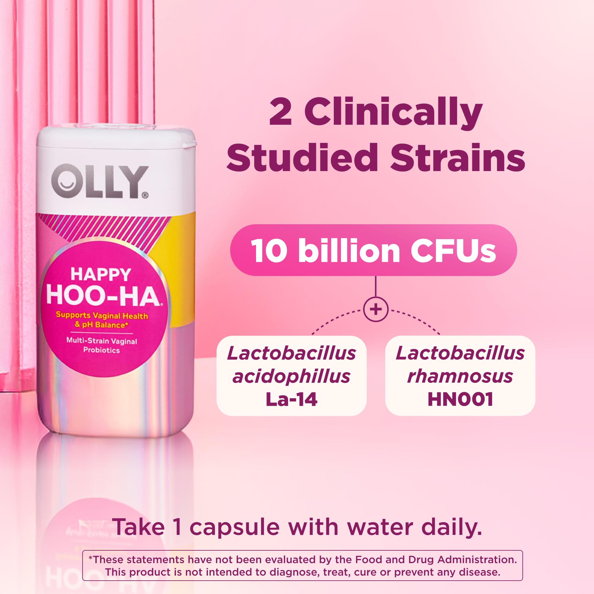OLLY Happy Hoo-Ha Capsules, 25 Count