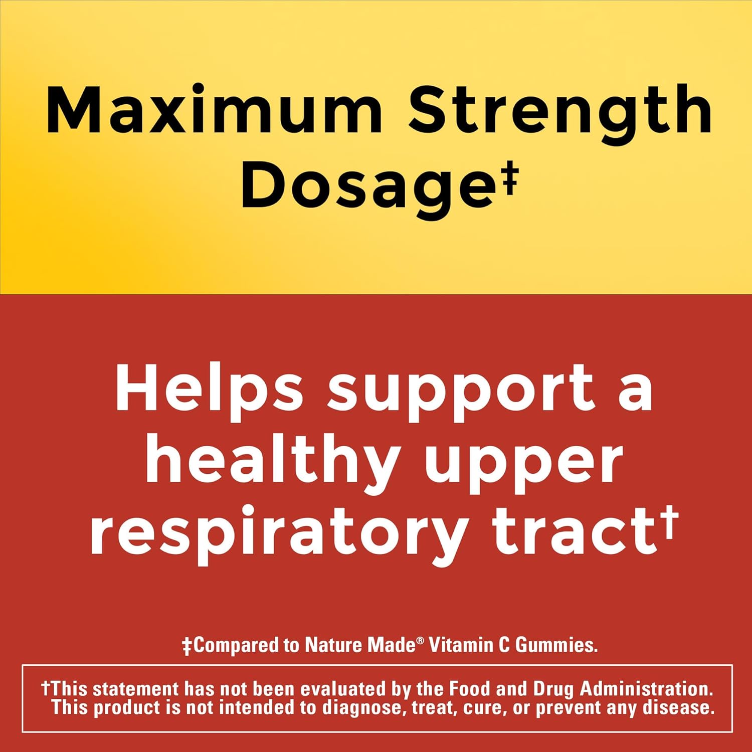 Nature Made Maximum Strength Dosage Vitamin C 1000mg, 80 Gummies