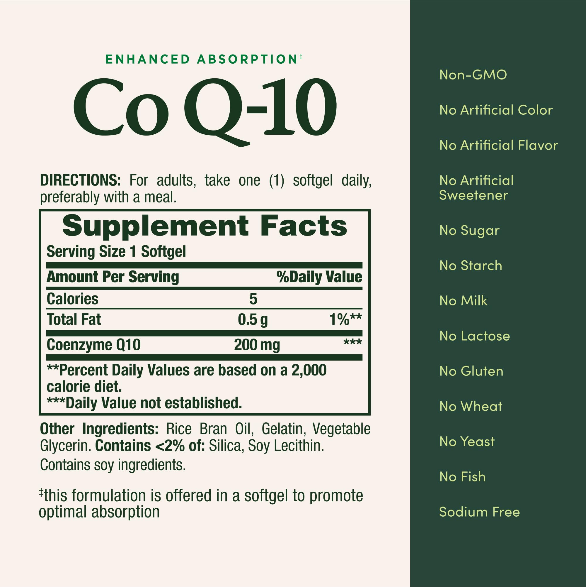 Nature’s Bounty CoQ10 200 mg Softgels