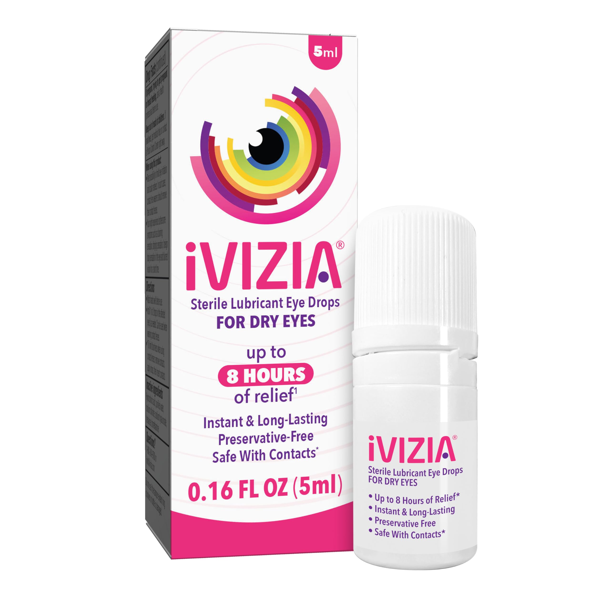 iVIZIA Sterile Lubricant Eye Drops for Dry Eyes