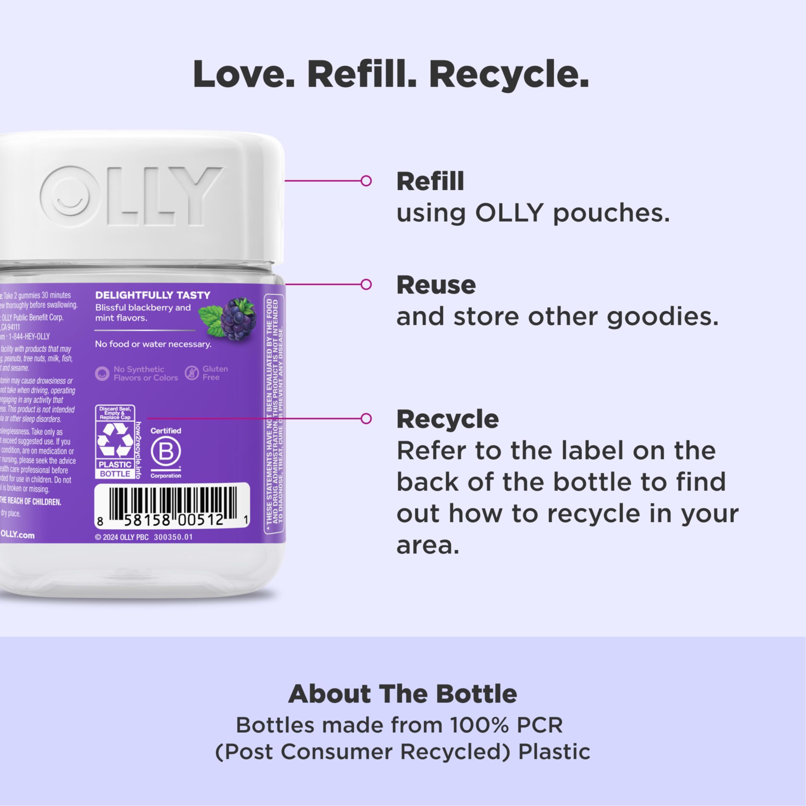 OLLY Sleep Gummy, 3mg Melatonin