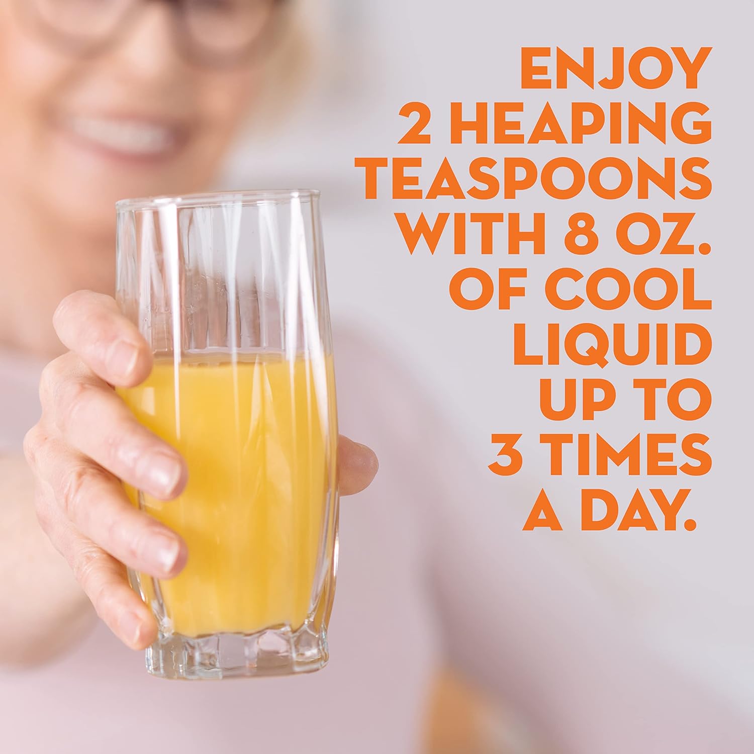 Metamucil Daily Fiber + Collagen, 3-in-1 Orange Flavored, 90 Doses