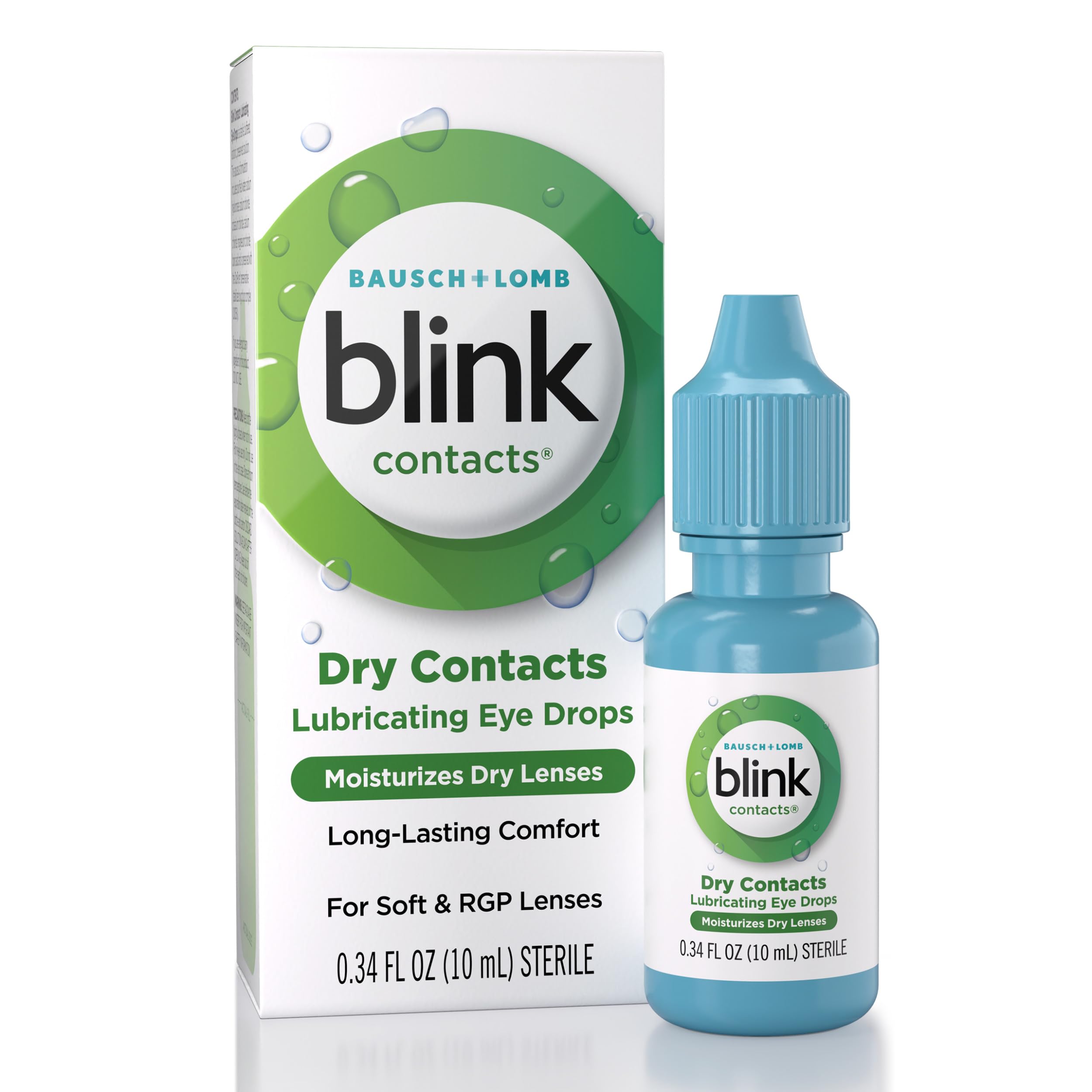Blink Contacts Lubricating Eye Drops, for RGP lenese 0.34 Fl Oz