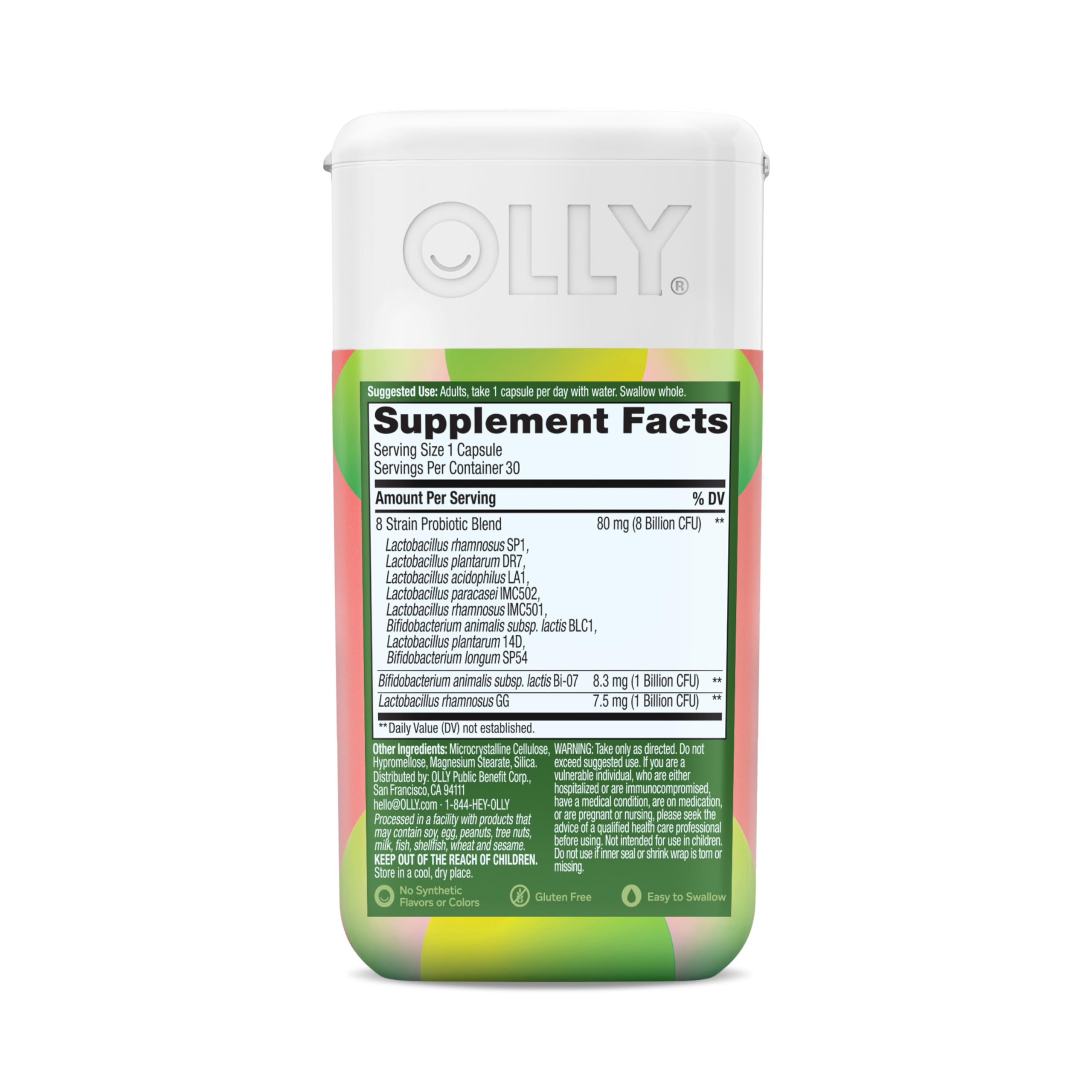 OLLY Big 10 Probiotic, 30 Count