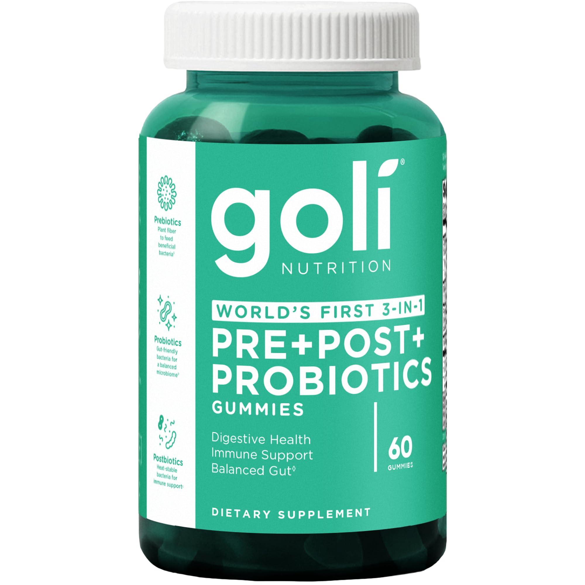 Goli Pre Pro Postbiotic, 60 Gummies