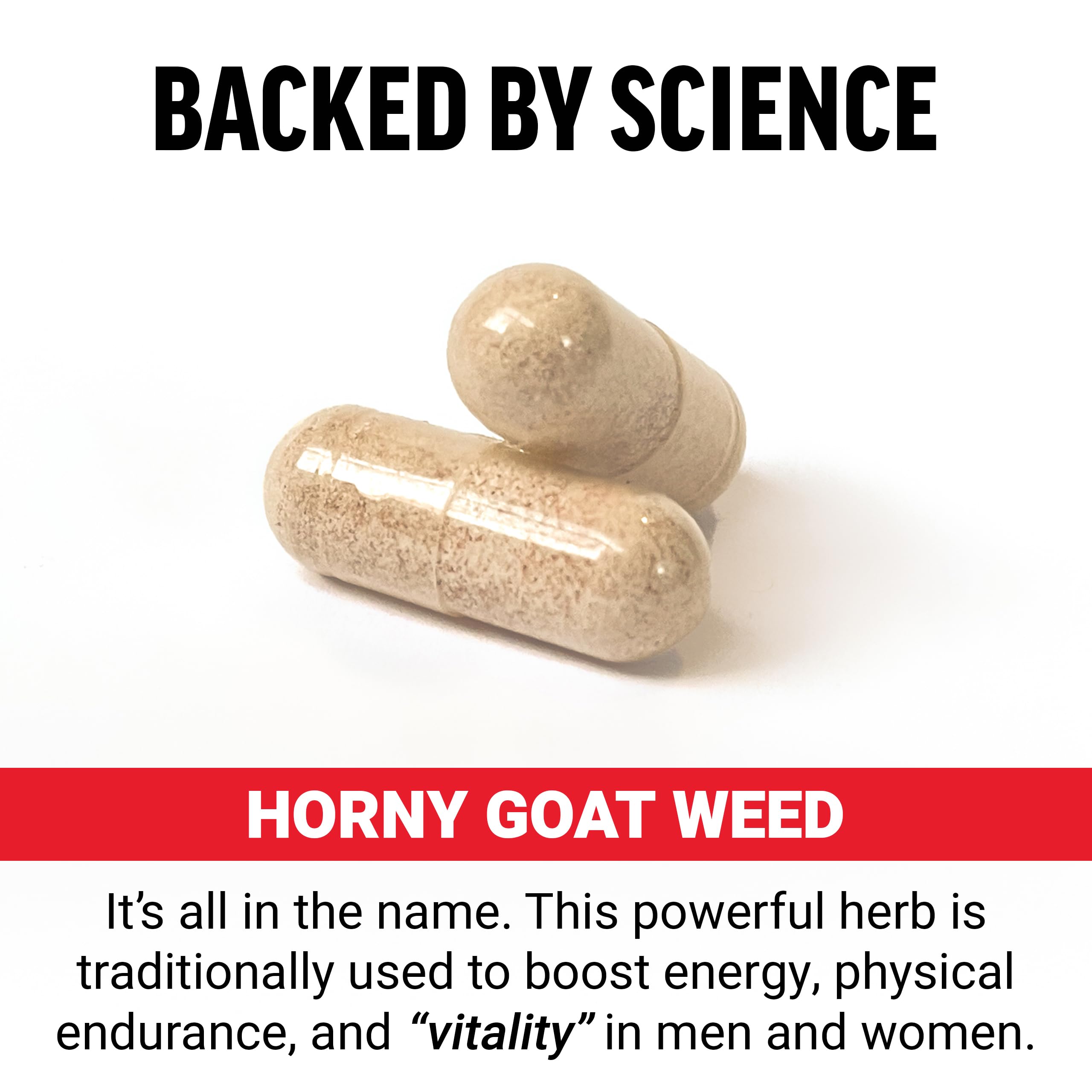Force Factor Horny Goat Weed 750mg, 60 Capsules