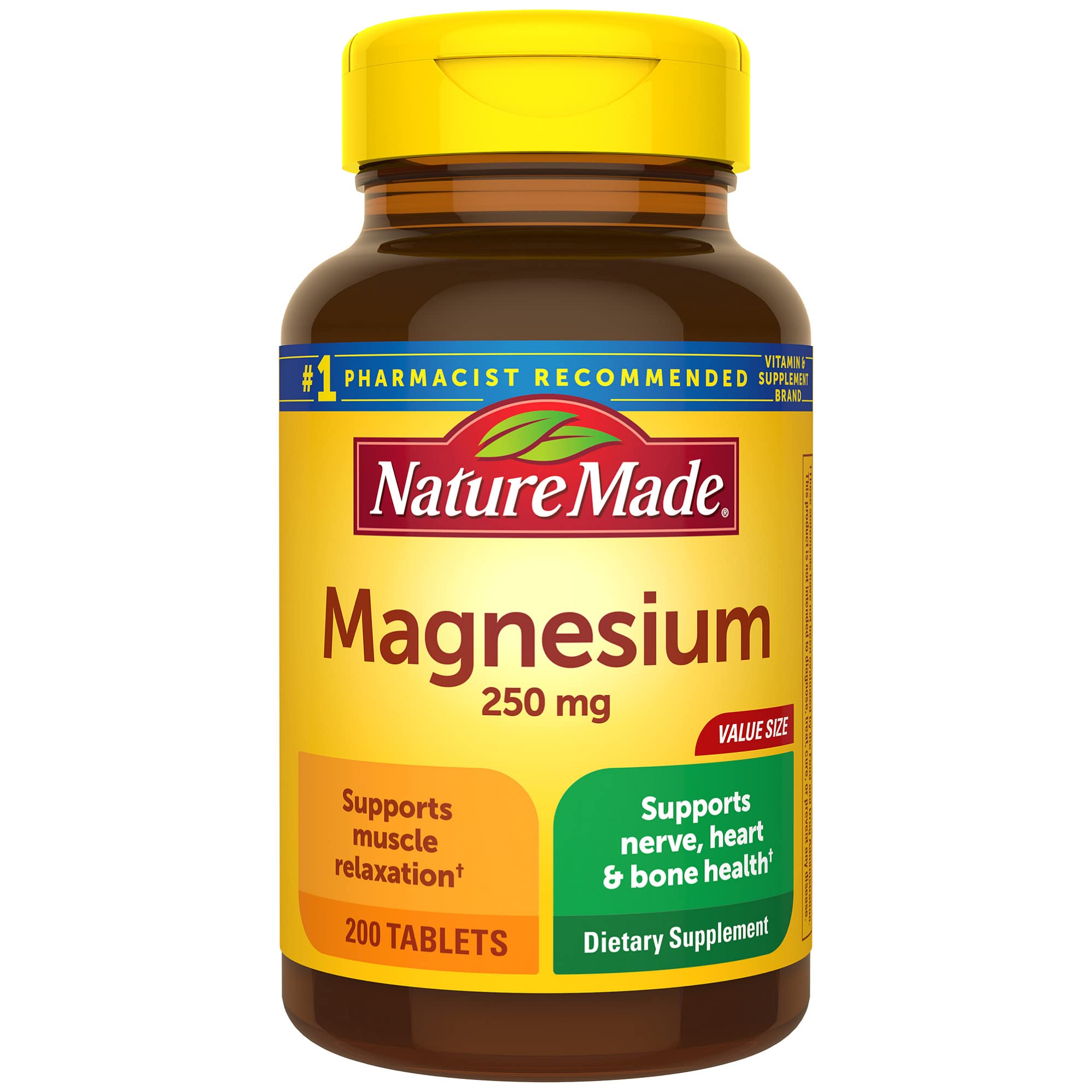 Nature Made Magnesium Oxide 250 mg, 200 Tablets