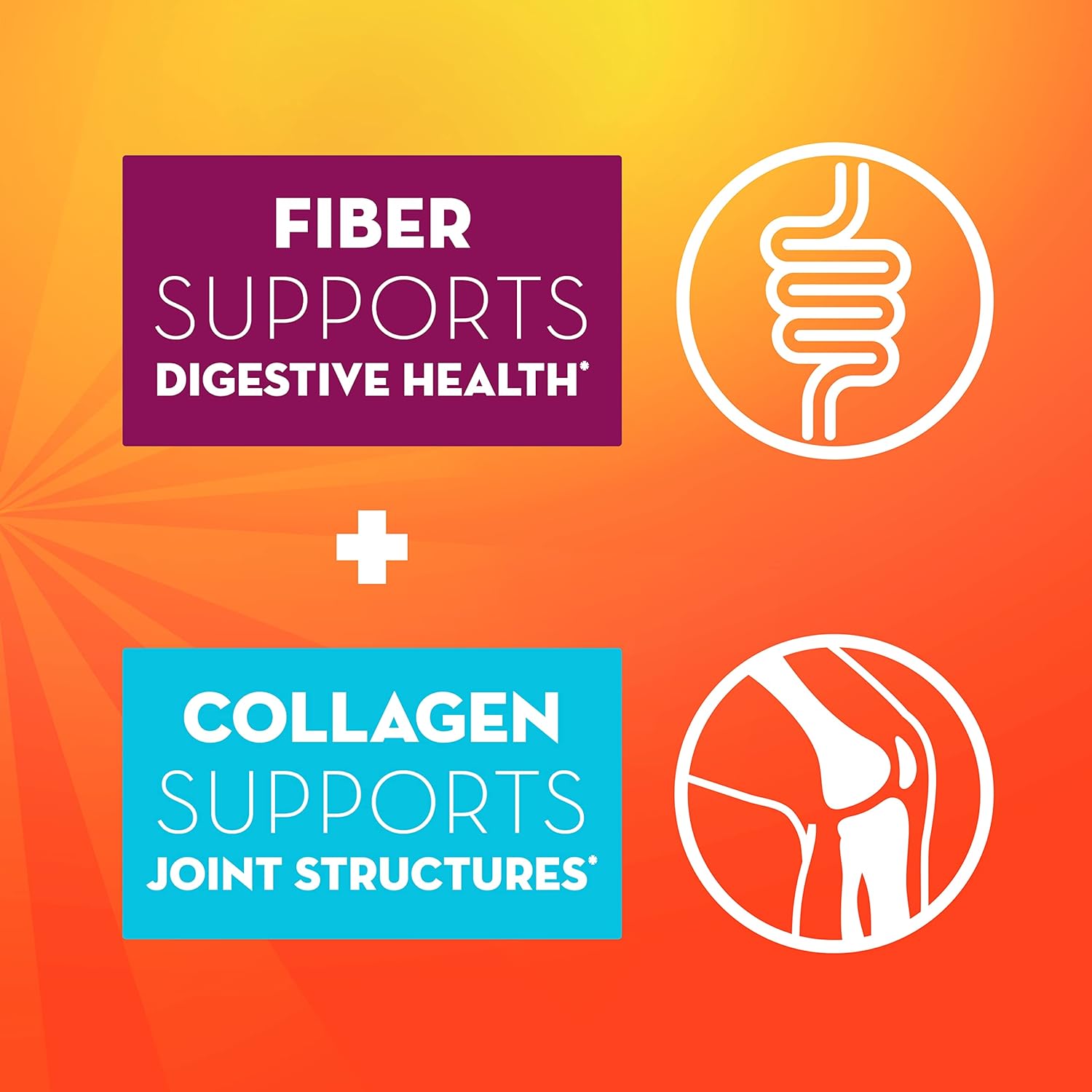 Metamucil Daily Fiber + Collagen, 3-in-1 Orange Flavored, 90 Doses