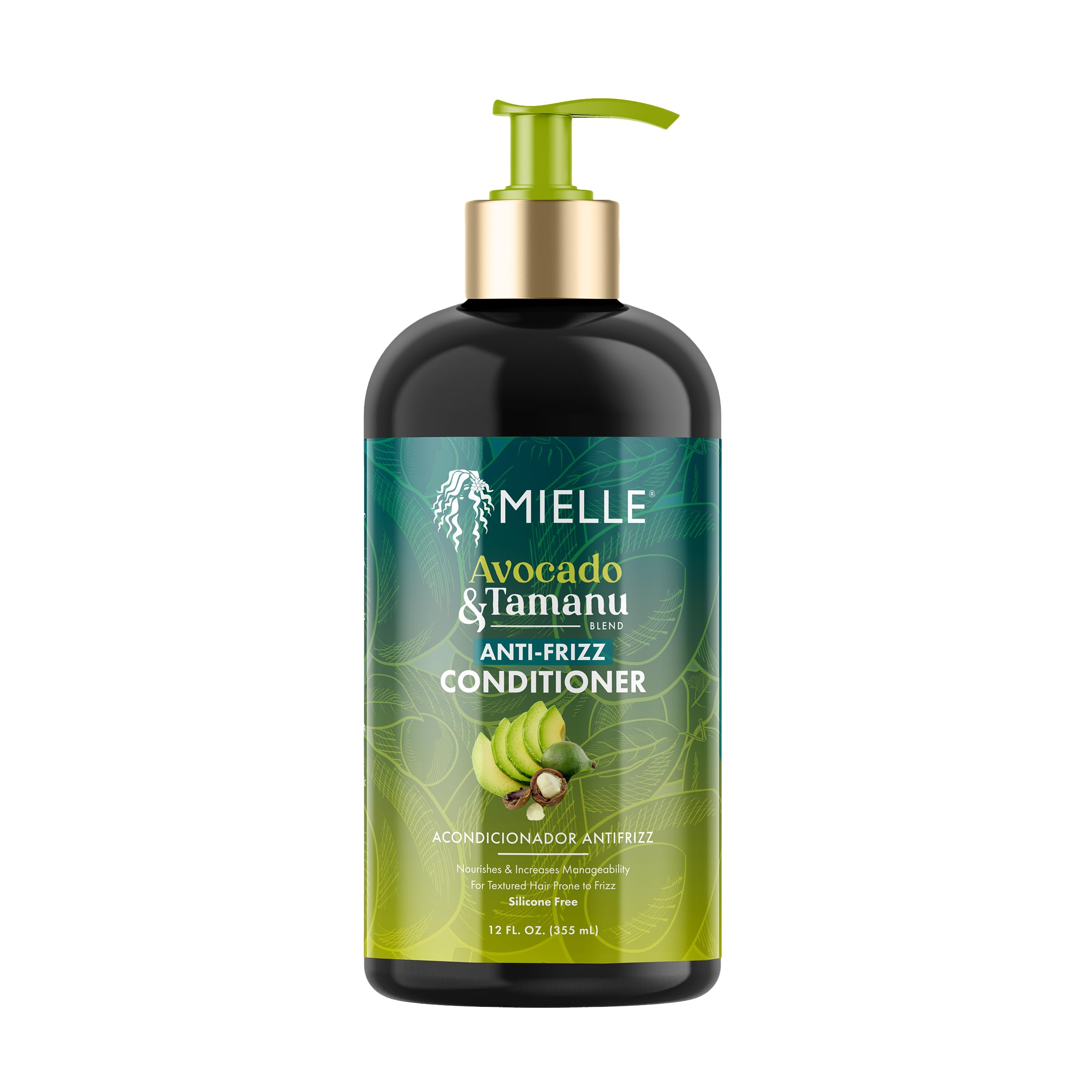 Mielle Organics Avocado & Tamanu Anti Frizz Conditioner, 12oz