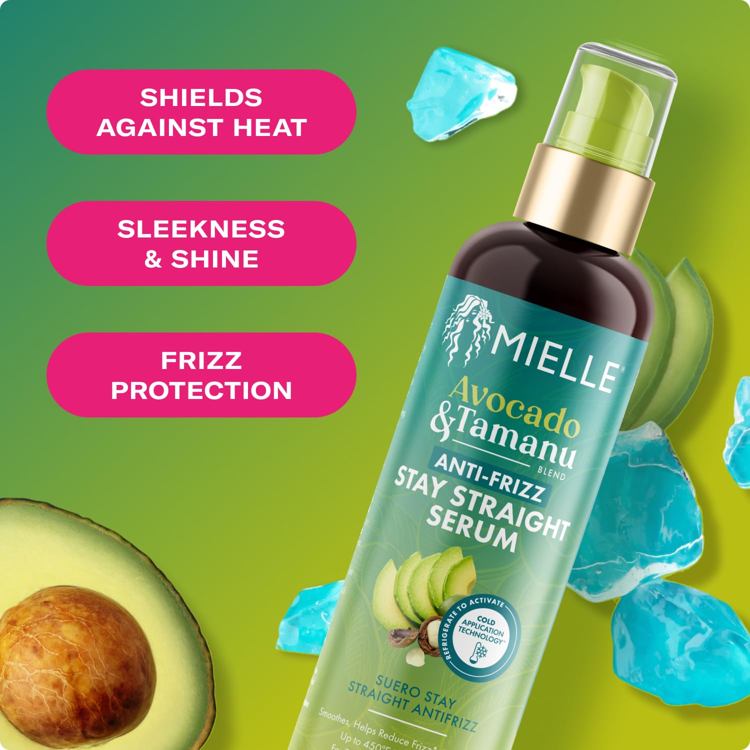 Mielle Organics Avocado & Tamanu Anti-Frizz Hair Serum, 6oz