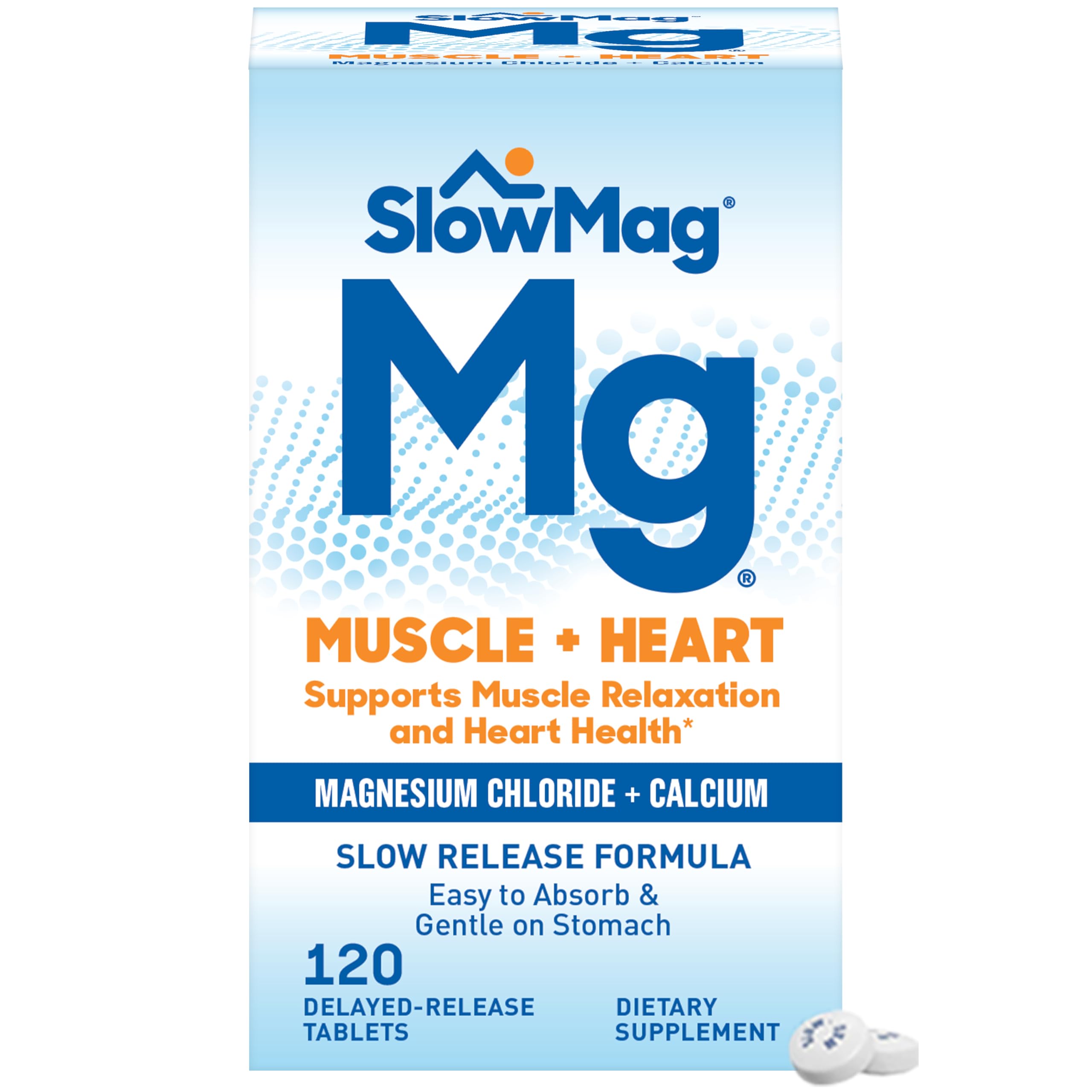 SlowMag Muscle + Heart Magnesium Chloride with  Calcium