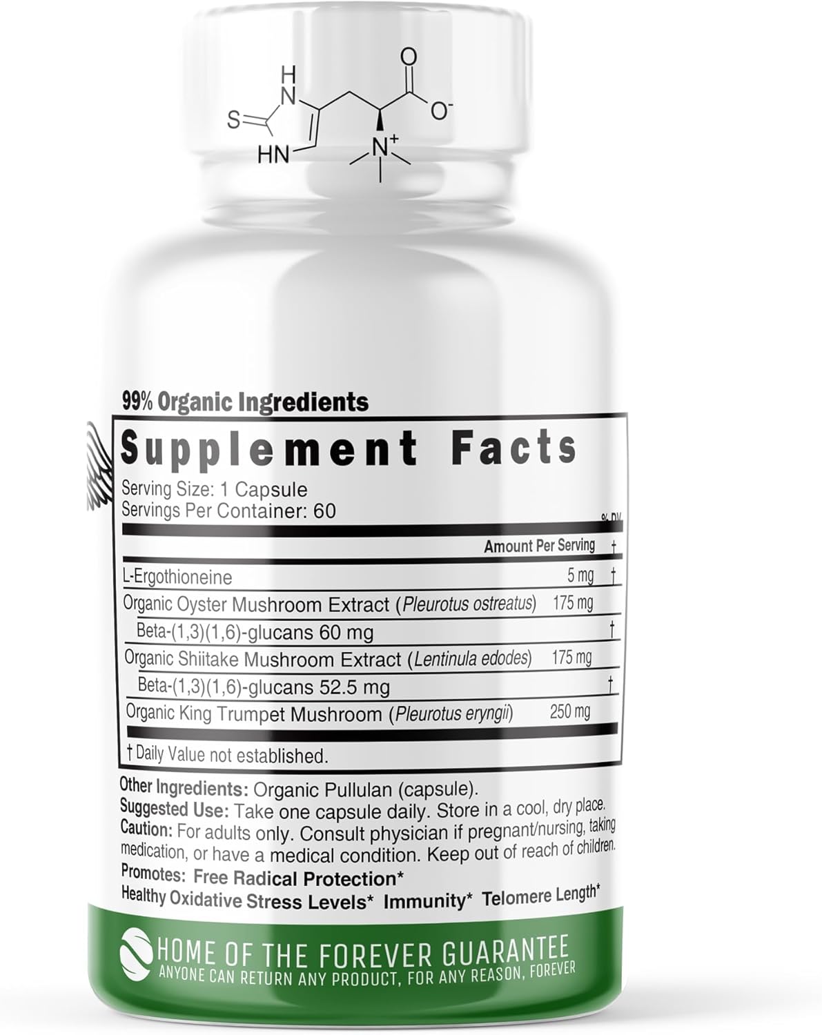 Nature's Fusions Nutri L - Ergothioneine, 60 Capsules