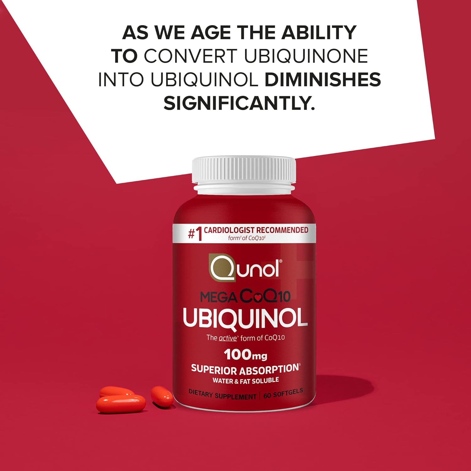 Mega Ubiquinol CoQ10, 100 mg, 60 ct