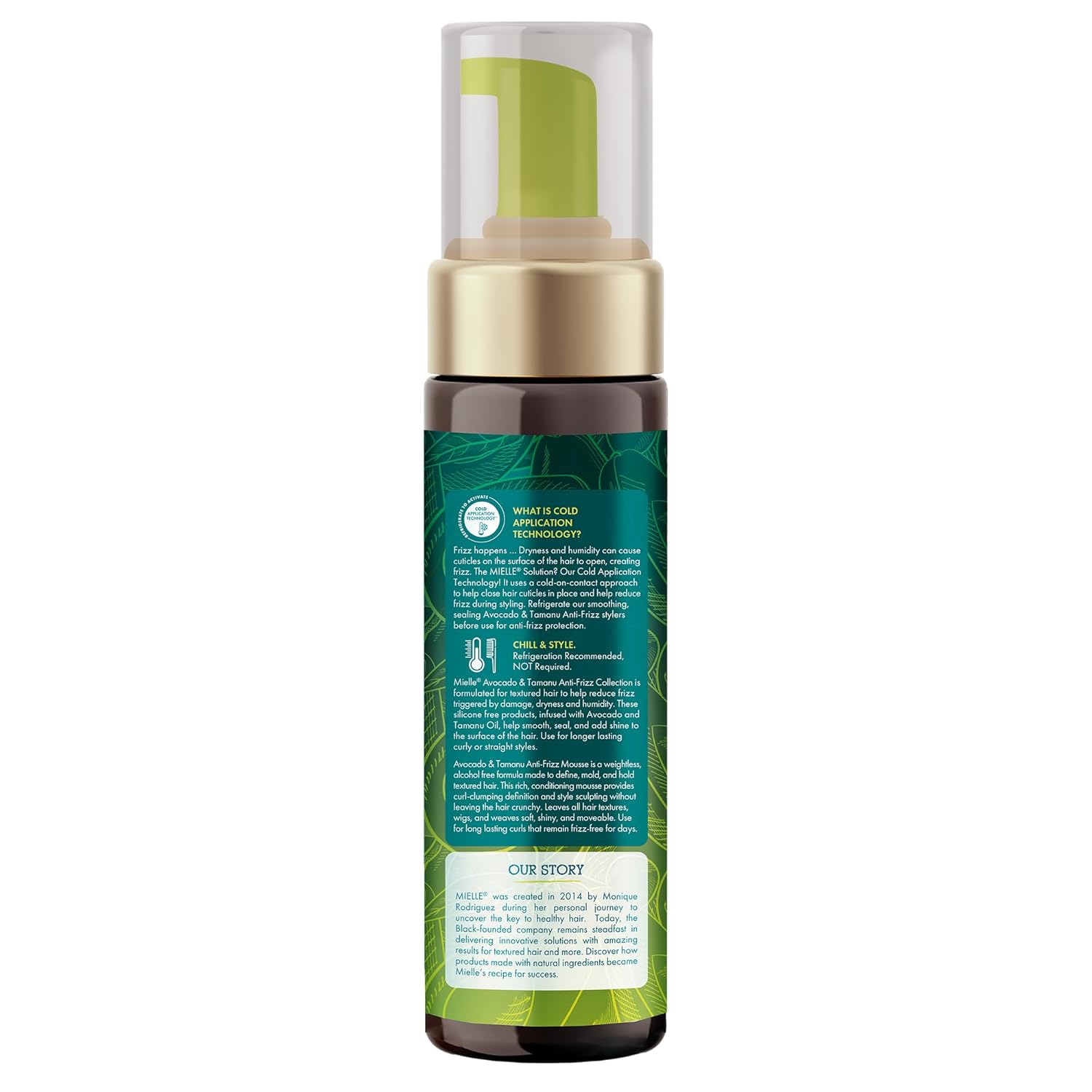 Mielle Organics Avocado & Tamanu Curly Hair Mousse, 7.5oz
