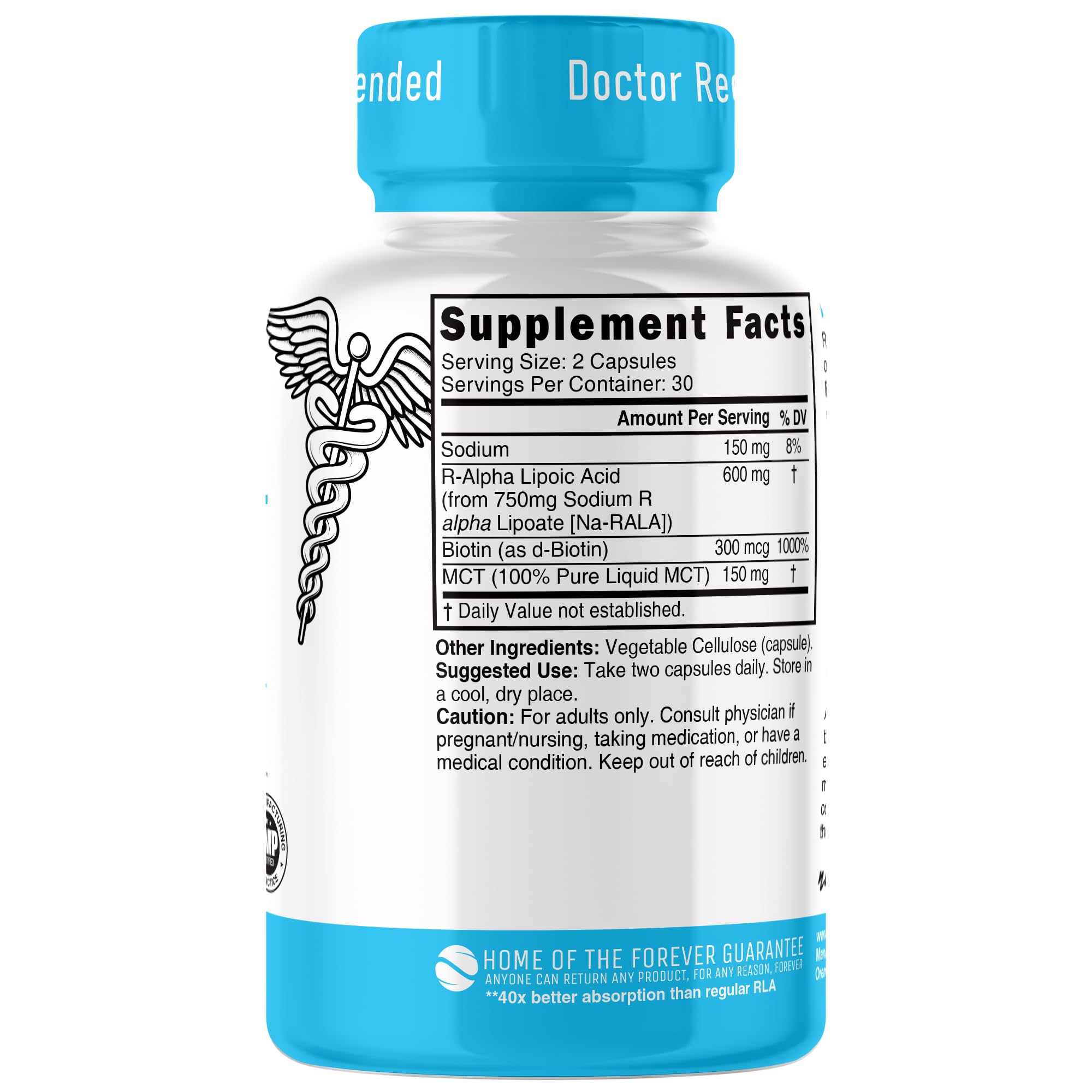 Nutri R-Alpha Lipoic Acid+ Vegan Capsules, 60 CT